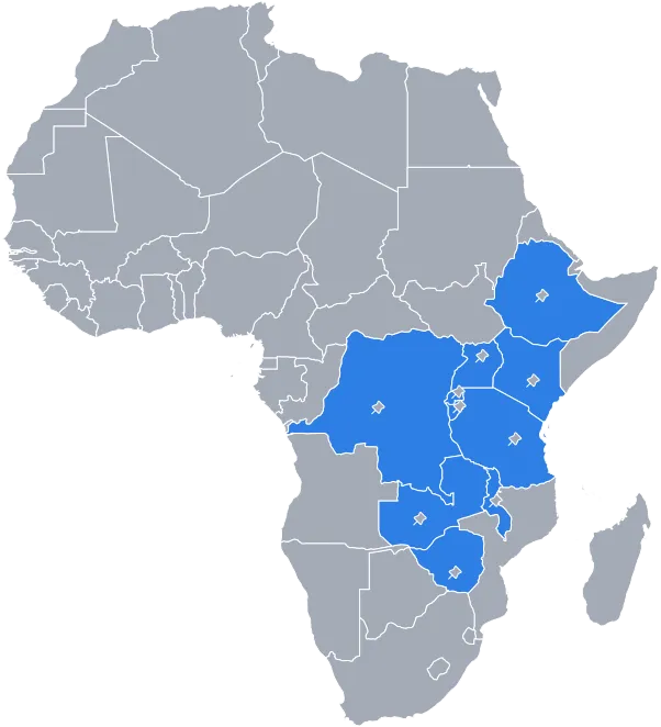 Jamiro Broadcast operational coverage across Eastern Africa
